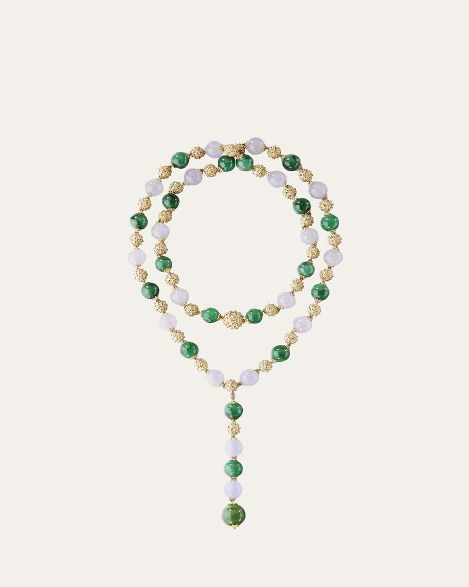 One-of-a-Kind Ombelicali 18K Gold and Jade Necklace